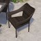Flash Furniture Espresso PE Rattan Wicker Patio Dining Chair, 2PK 2-TT-TT02-ESP-GG - alternate 10